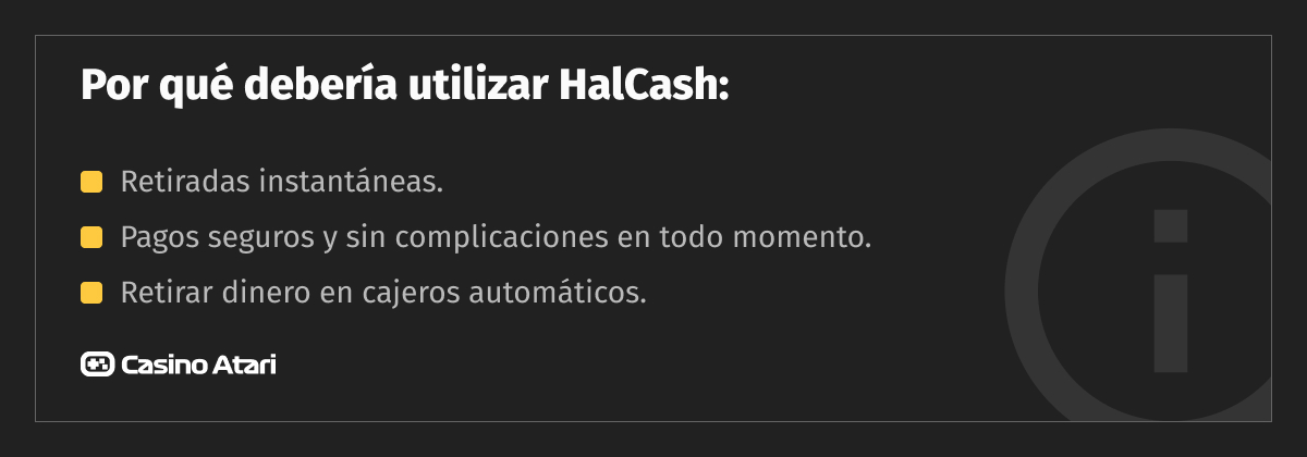 ventajas casino halcash