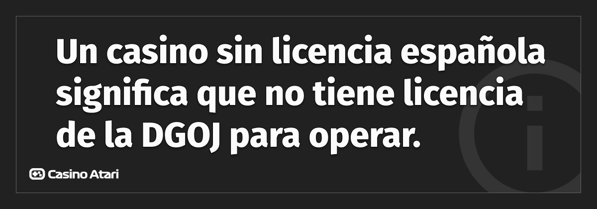 qué es un casino sin licencia en España